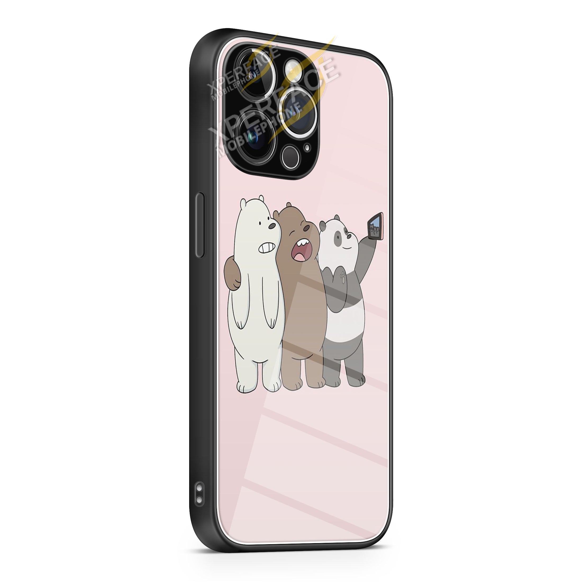 we are bear cute iPhone 15 | iPhone 15 Plus | iPhone 15 Pro | iPhone 15 Pro Max Glass Case cover