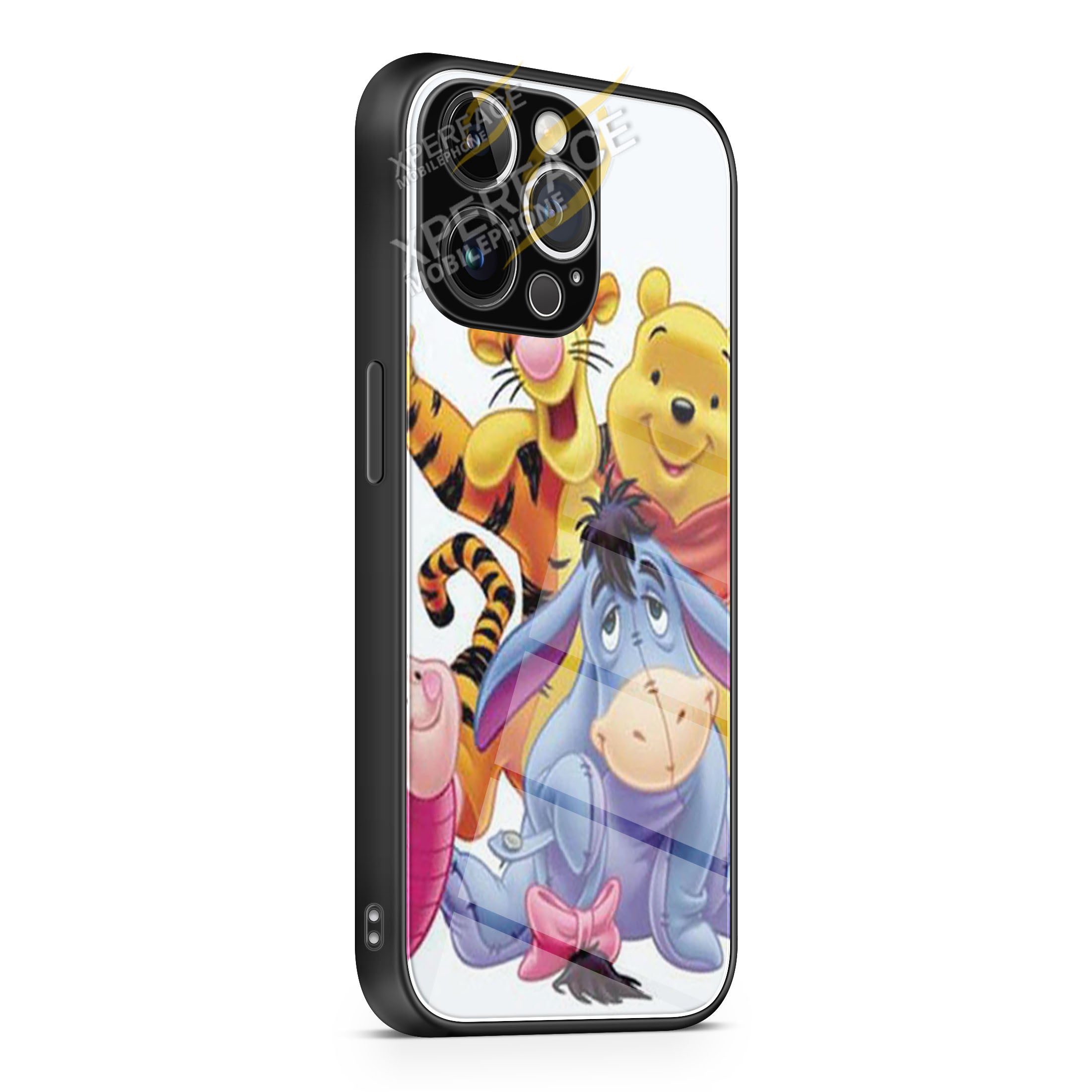 Winnie The Pooh group shot iPhone 15 | iPhone 15 Plus | iPhone 15 Pro | iPhone 15 Pro Max Glass Case cover