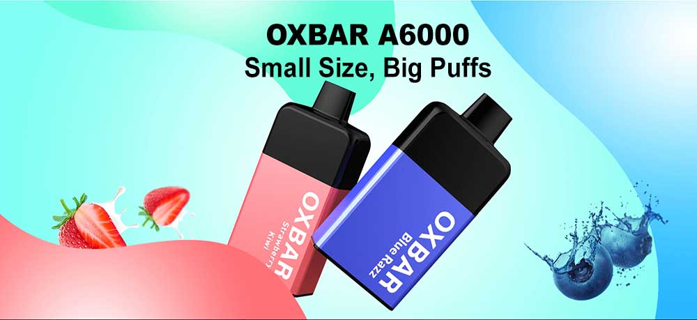 OXBAR A6000
The Oxbar RRD vape is a unique vape device that is a refillable, rechargeable disposable vape. Fill the attached Oxbar vape pod with 5ml of your favorite
