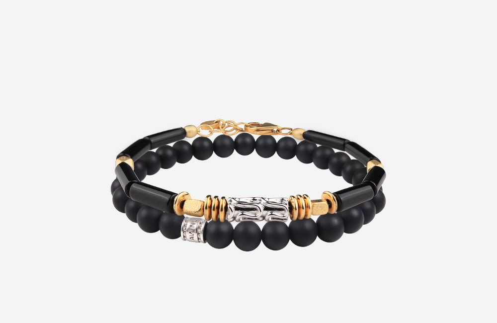 onyx bracelet good for meditation and postive dreams