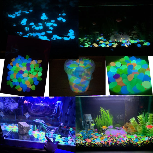 Garden Pebbles Glow Stones 150pcs