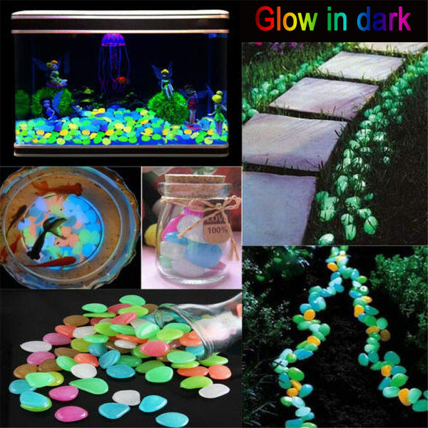 Garden Pebbles Glow Stones 150pcs