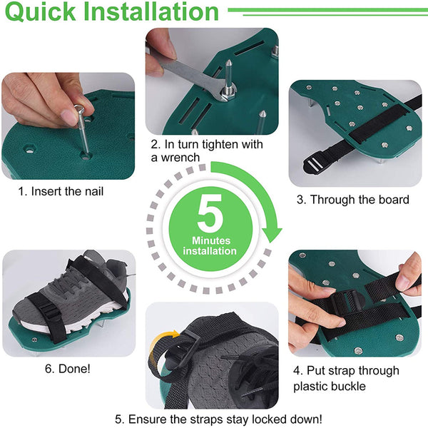 Garden Lawn Aerator shoes