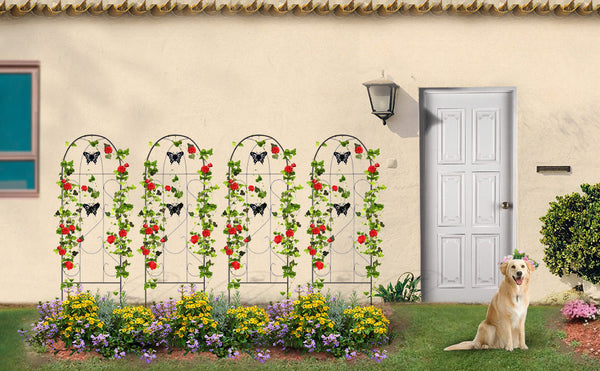 Potted Vines Vegetables Flowers Patio Metal Wire Lattice Grid Panels