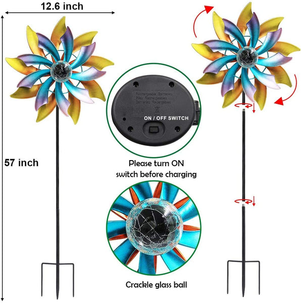 57 Inch Solar Wind Spinner