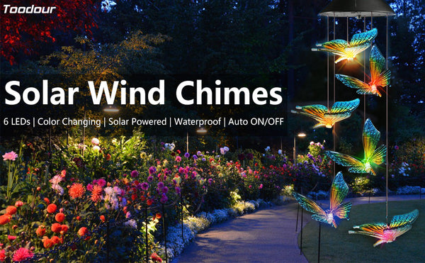 Color Changing Solar Wind Chime