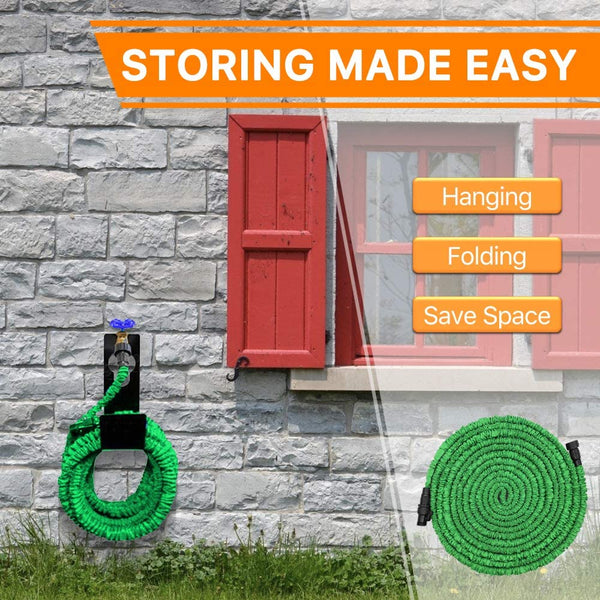 Kink Free Flexible Hose with 7 Function Spray Nozzle