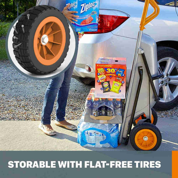 8-in-1 2-Wheel Wheelbarrow & Garden Cart