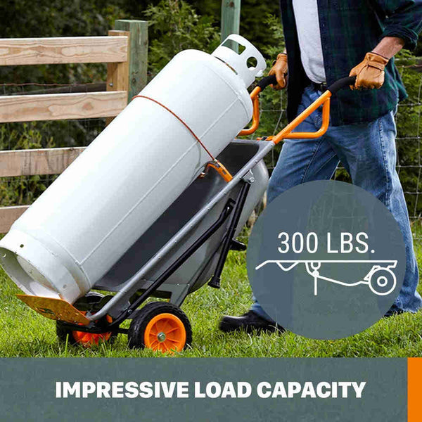 8-in-1 2-Wheel Wheelbarrow & Garden Cart