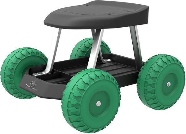Cart Rolling Stool with Wheels Seat
