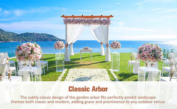 85in Garden Trellis Pergola Arbor for Climbing Plant Wedding Bridal Party Prom Decoration