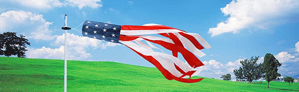 American US Flag Windsock Stars & Stripes USA Patriotic Decorations (2)