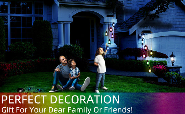 Color-Changing Solar Powered Lanterns Wind Chime