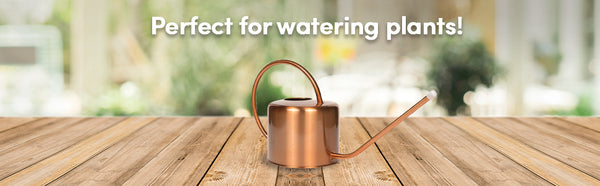 Copper Colored Watering Can for Outdoor and Indoor House Plants