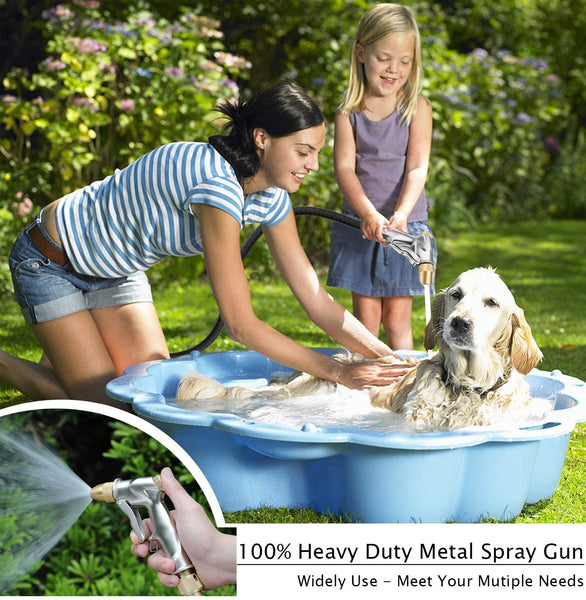 Full Brass Garden Hose Nozzle-4 Watering Patterns