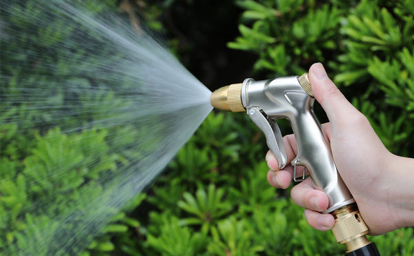 Full Brass Garden Hose Nozzle-4 Watering Patterns