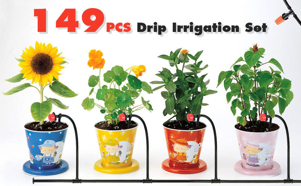 Garden Automatic Drip Irrigation Set 98 ft