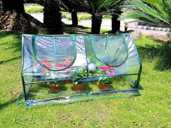 Garden Cold Frame Greenhouse Cloche for Easy Access Protected Gardening