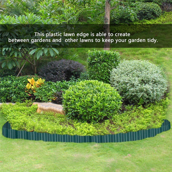 Plastic Corrugated Garden Lawn Edge