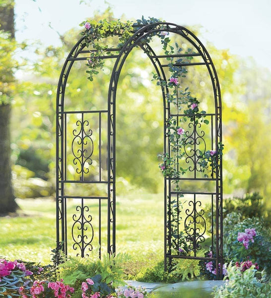 Montebello Decorative Iron Garden Arbor