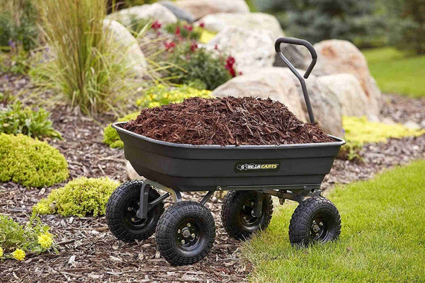 Poly Garden Dump Cart with Steel Frame