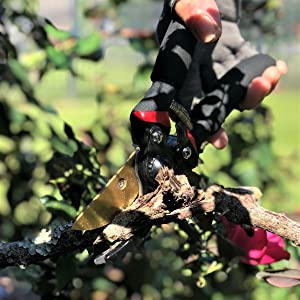 Pruning Shears,8" Professional, Garden Scissors