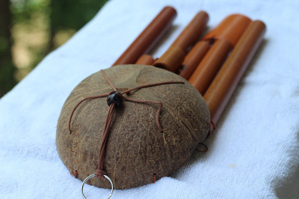 Rustic Bamboo Wind Chime