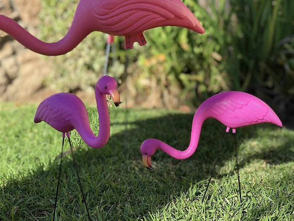 Set of 2, Small Pink Flamingo