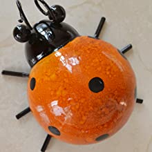 Set of 4 Cute Ladybugs Outdoor Wall Sculptures