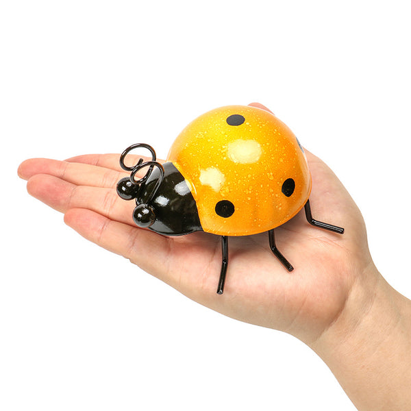 Set of 4 Cute Ladybugs Outdoor Wall Sculptures