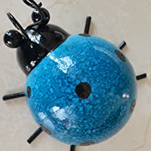 Set of 4 Cute Ladybugs Outdoor Wall Sculptures