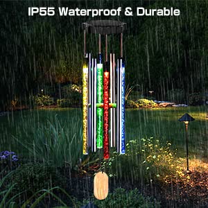 Solar Wind Chimes Changing Colors