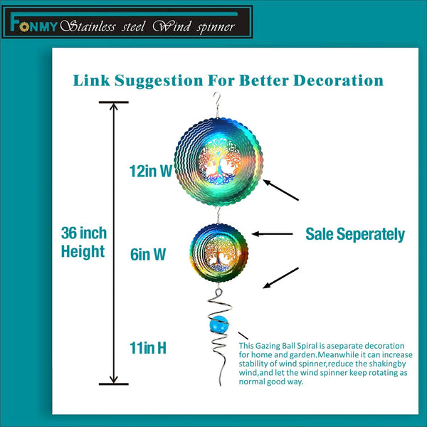 Stainless Steel Wind Spinner Worth Gift