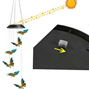 Color Changing Solar Wind Chime