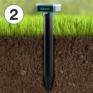 Solar Ultrasonic Spikes For Mole Repellents