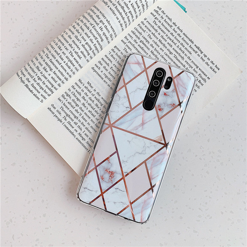 Plating Splice Marble Phone Cases