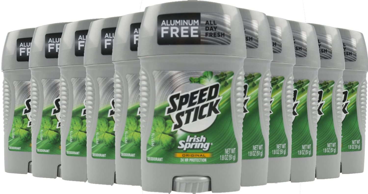 Speed Stick Antiperspirant Deodorant, Original Irish Spring - 1.8 oz - 12 Pack