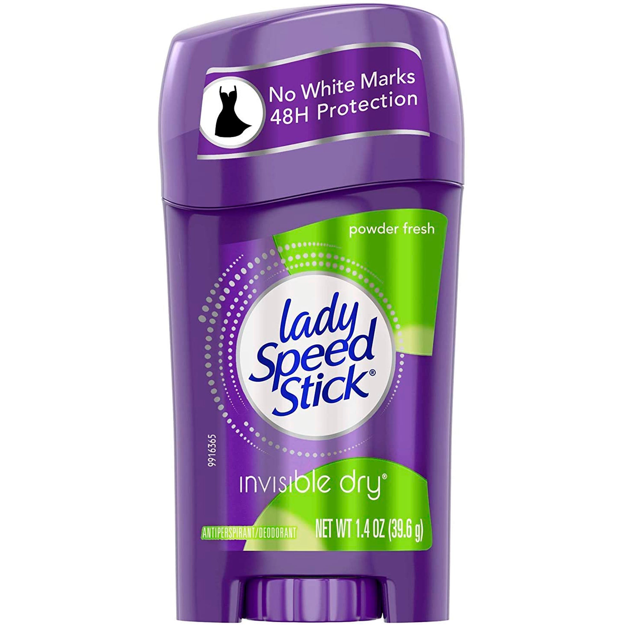 Lady Speed Stick Invisible Dry Antiperspirant & Deodorant, Powder Fresh  1.4 oz - 12 Pack