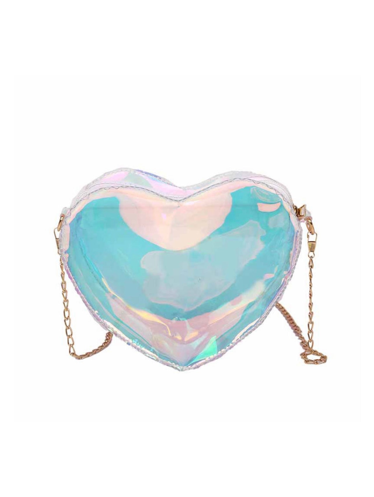 See-Thru My Heart Chain Strap Purse