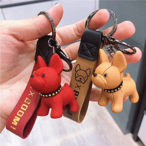 Bulldog Keychain  Dog Lover Accessory