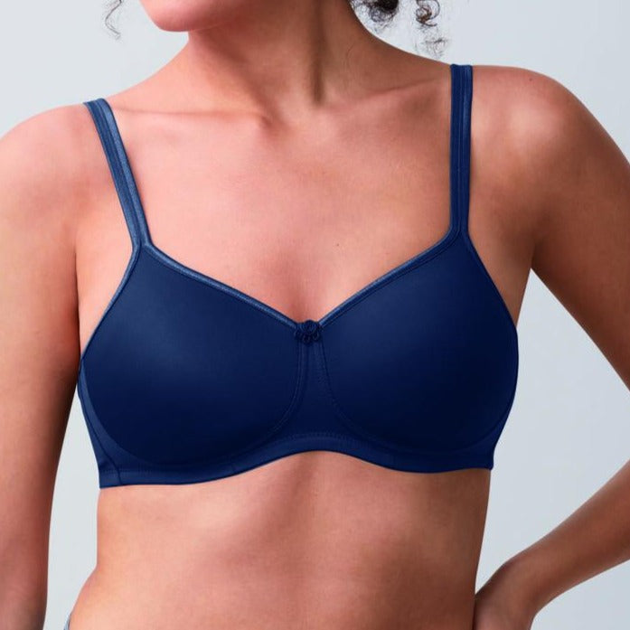 Mara Padded Wire-free Bra - Dark Blue | Amoena