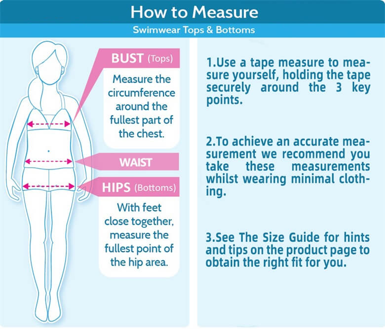 How to measure swimsuit size