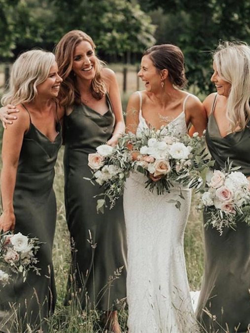 Nature-friendly green Bridesmaid Dresses