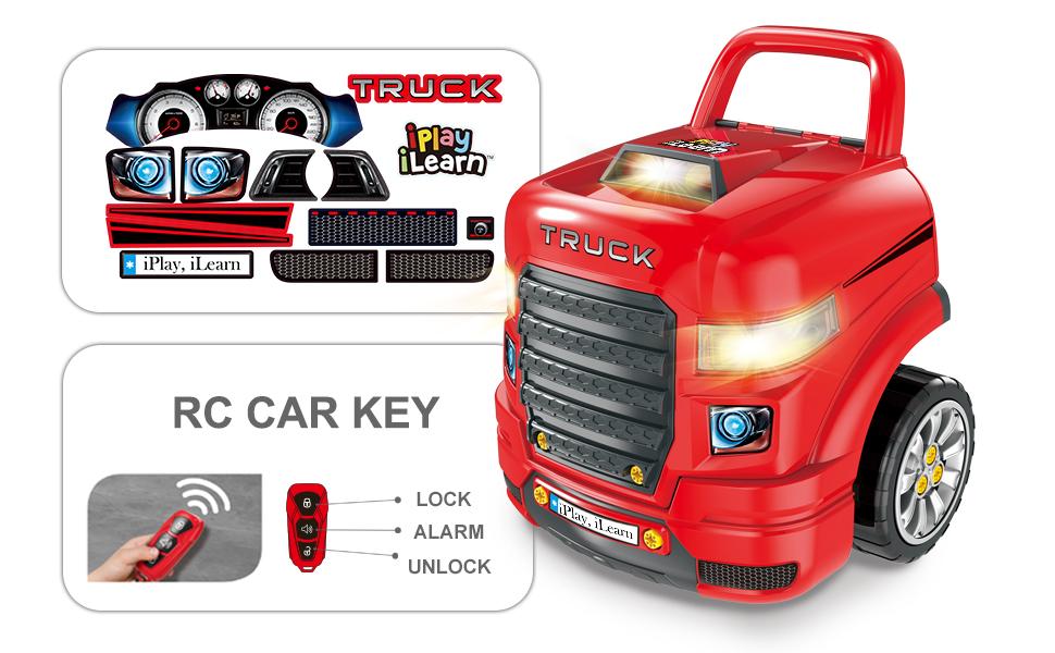 Large Truck Engine Toy, Kids Engineering Mechanic Toy – iPlay 
