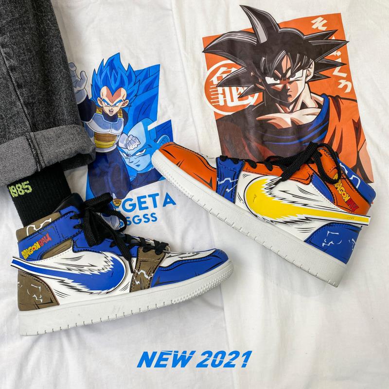 DBZ Blue High Top Shoes