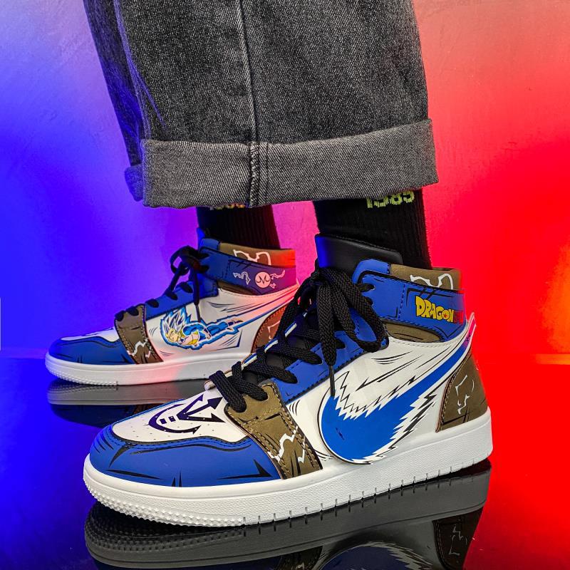 DBZ Blue High Top Shoes