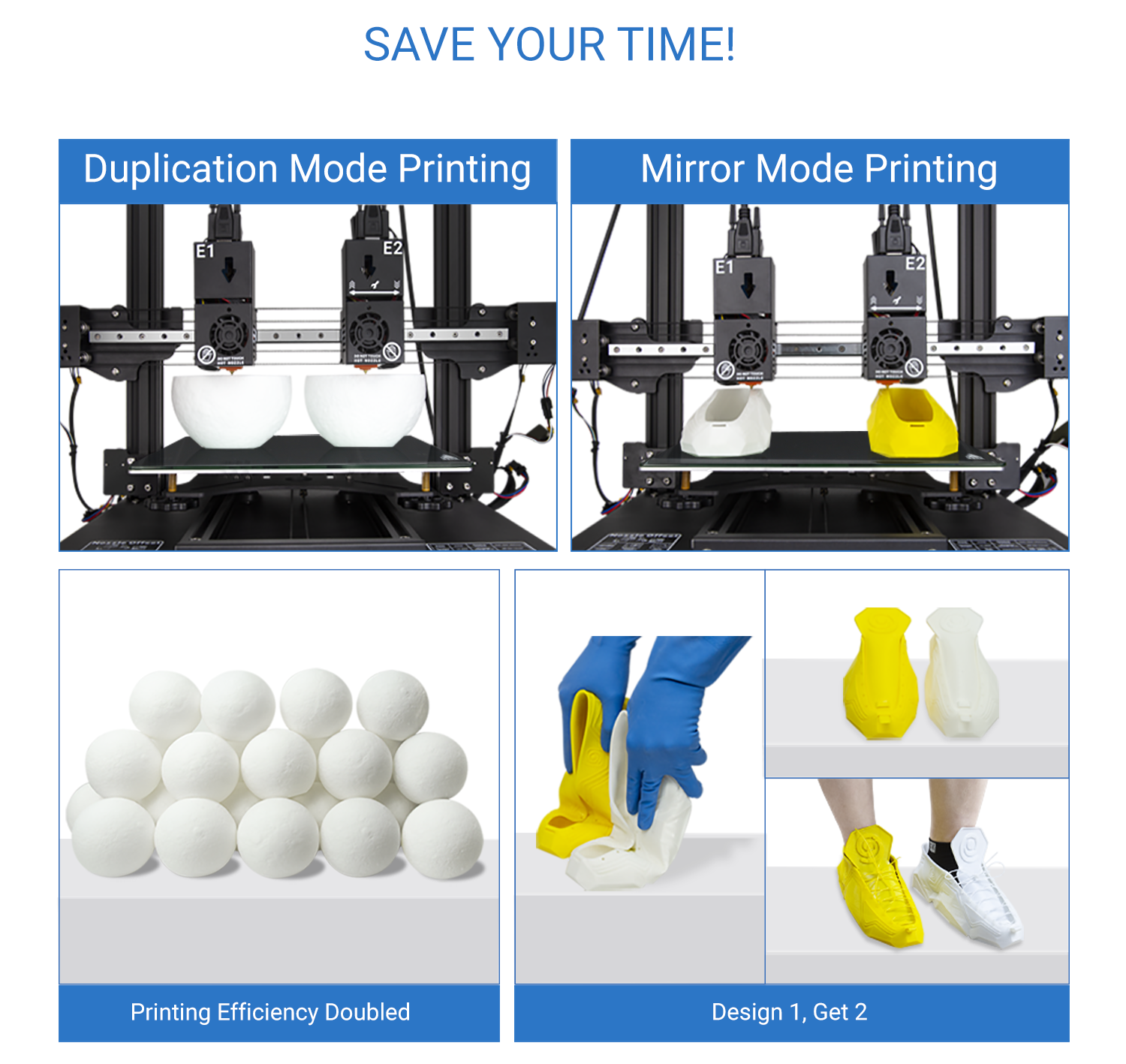 Duplication & Mirror Mode Printing of Tenlog TL-D3 Pro Dual Extruder 3D Printer