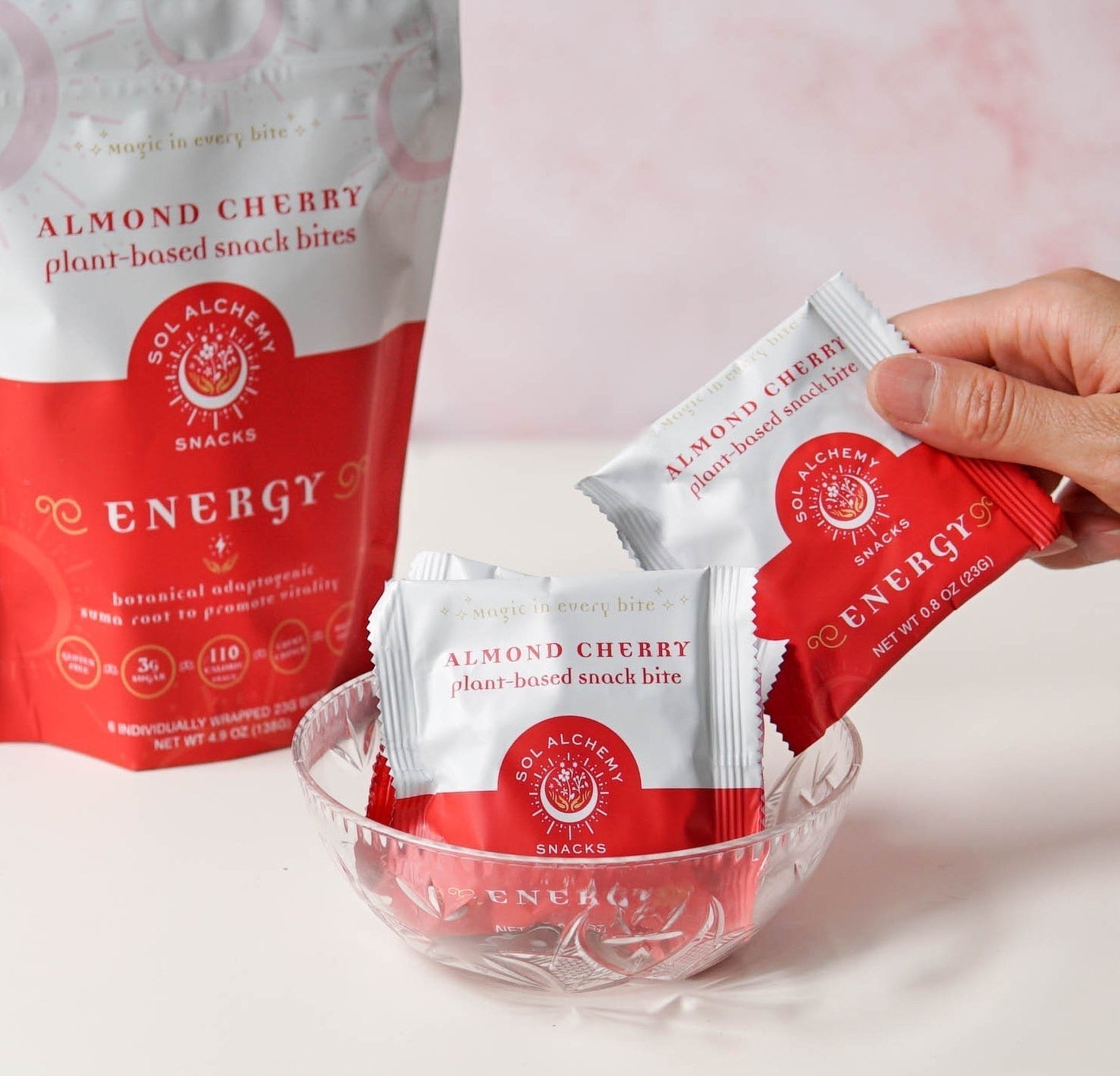 Almond Cherry Energy Snack Bites - 12 x 4.9oz
