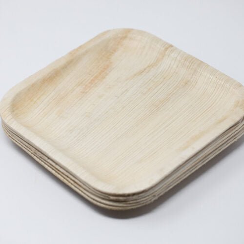 TheLotusGroup - Good For The Earth, Good For Us 4-inch Square Palm Leaf Plate, 1800 Count