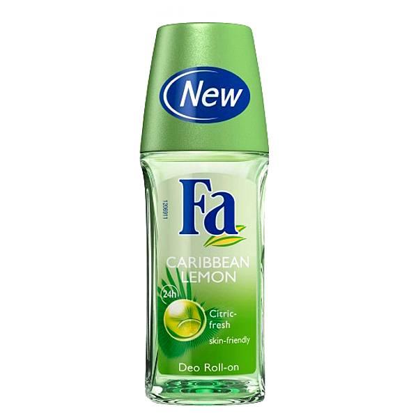 Fa Glass Roll-on Deodorant Caribbean Lemon - 50 ml